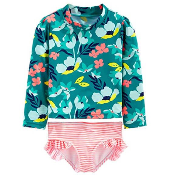 Carter's Other - Simple Joys by Carter's Girls Floral Rashguard Sets Multi Size 12M